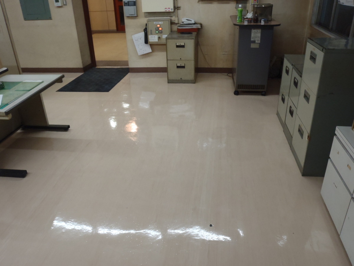 ワックス　剥離後